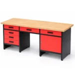 czerwony st&oacute;ł warsztatowy Mt6